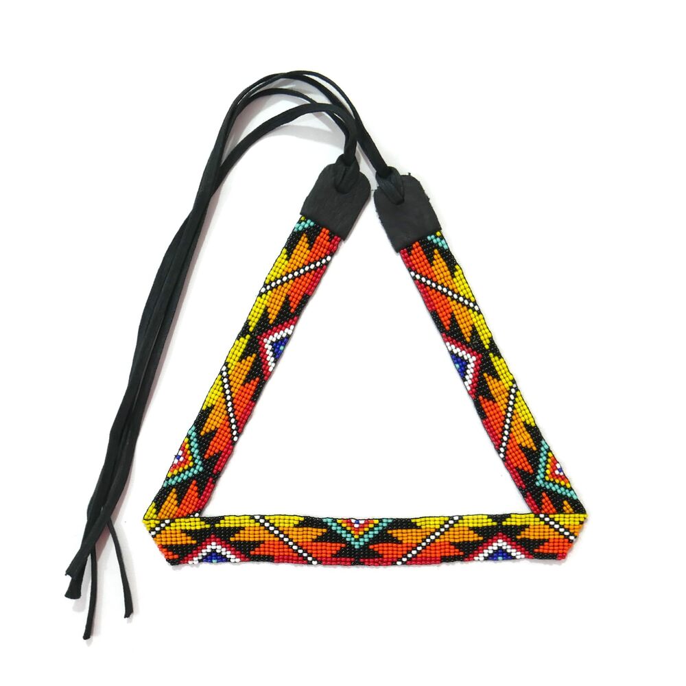 9304 Beaded Hat band Native American Style Southwestern Cowboy Rode